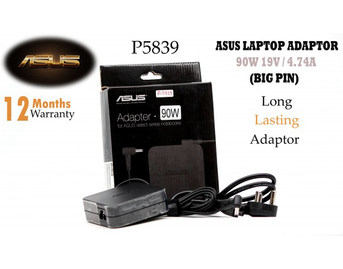 ASUS LAPTOP ADAPTOR 90W 19V / 4.74A (BIG PIN)